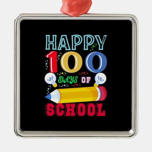 Gute 100 Schultage Ornament Aus Metall (Vorne)