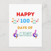 Gute 100 Tage Musik Begleitkarte (Rückseite)
