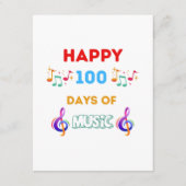 Gute 100 Tage Musik Begleitkarte (Vorderseite)