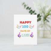 Gute 100 Tage Musik Begleitkarte (Stehend Vorderseite)