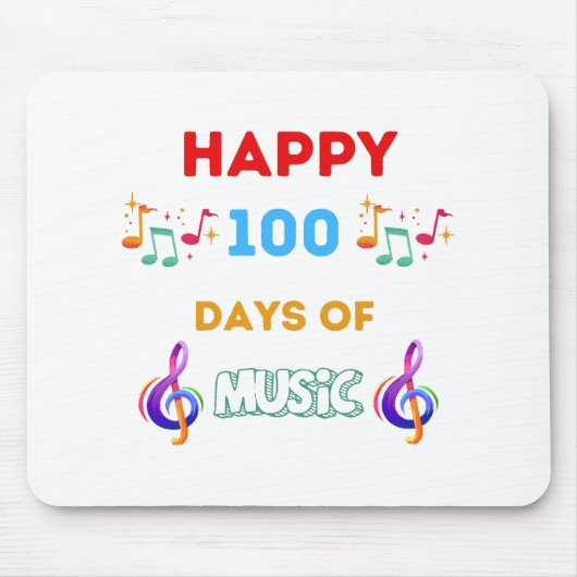 Gute 100 Tage Musik Mousepad (Vorne)
