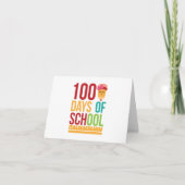 Gute 100 Tage Niedlicher Schulstift Einladung (Vorderseite)