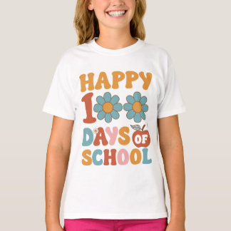 Gute 100 Tage Schule, freundliche Schriftart. T-Shirt