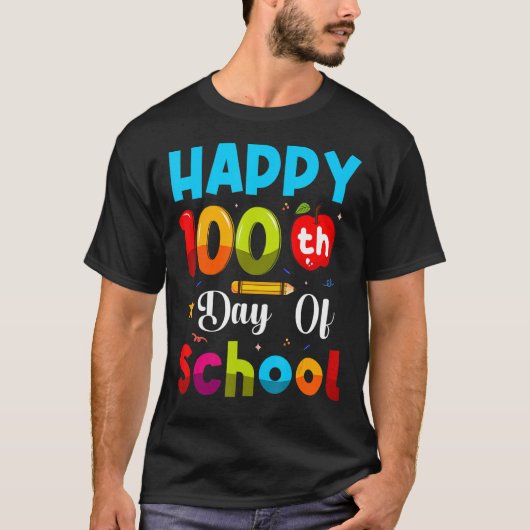 Gute 100 Tage Schullehrer und Student T-Shirt (Vorderseite)
