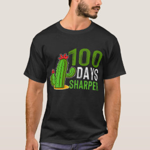 Gute 100. Tage Sharper Lehrer Niedlich Cactus Grap T-Shirt