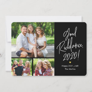 Gute 3-Fotos-Riddance - Happy New Year Cards Feiertagskarte