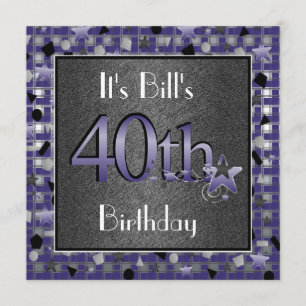 Gute 40. Geburtstagszeit für ihn Einladung