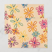Gute Abstrakte Blume Postkarte (Vorne/Hinten)
