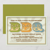 Gute alte GRILLEN Land-Art-Party Einladung (Vorne/Hinten)