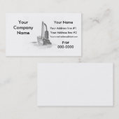 Gute alte Mode-Reinigung, Visitenkarteschablone Visitenkarte (Vorne/Hinten)