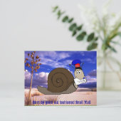 Gute alte Schneckenbrille Postkarte (Stehend Vorderseite)