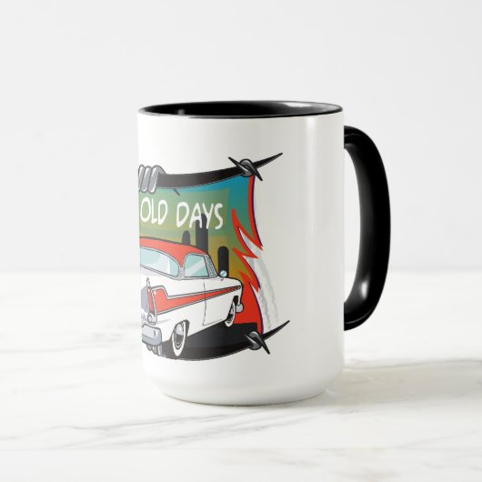 Gute alte Tage Klassische Tasse (VorderseiteRechts)