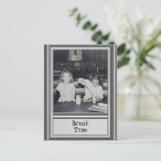 Gute alte Tage Postkarte (Stehend Vorderseite)