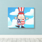 Gute alte USA Leinwanddruck (Insitu (Holzboden))