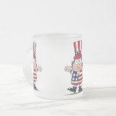 Gute alte USA Mattglastasse (Vorderseite Links)