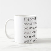 Gute alte Zeiten Kaffeetasse (Links)