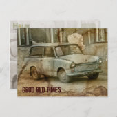 Gute alte Zeiten Postkarte (Vorne/Hinten)