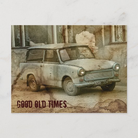 Gute alte Zeiten Postkarte (Vorderseite)