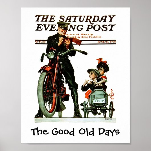 Gute alte Zeiten - Saturday Evening Post Poster (Vorne)