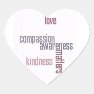 Güte-Angelegenheiten Herz-Aufkleber