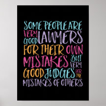 Gute Anwälte und Richter für Fehler inspirierend