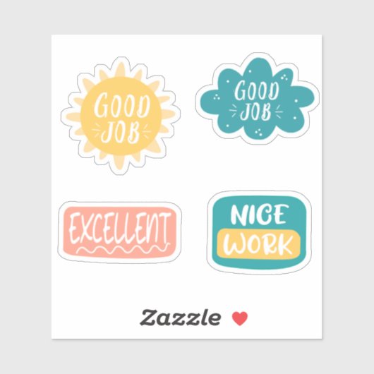 Gute Arbeit Aufkleber (Blatt)