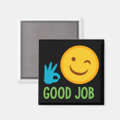 Gute Arbeit Emoji Magnet (Vorderseite/Rückseite)
