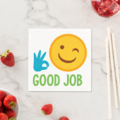 Gute Arbeit Emoji Serviette (Beispiel)