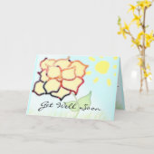 Gute Arbeit Karte (Gelbe Blume)