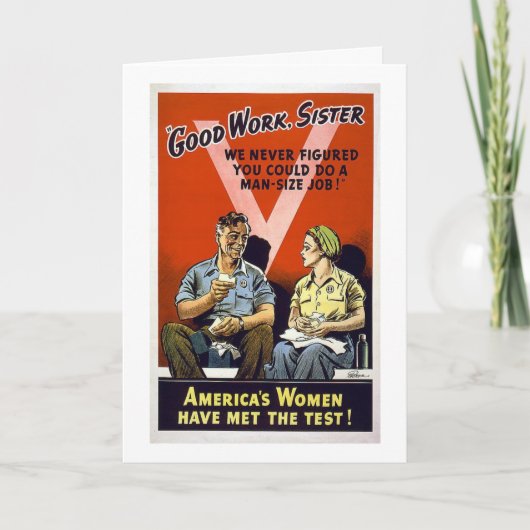 Gute Arbeit Karte (Vorderseite)