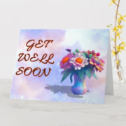 Gute Arbeit Karte (Gelbe Blume)