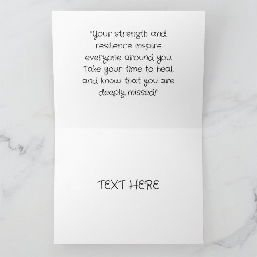 Gute Arbeit Karte (Innenseite)