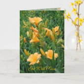 Gute Arbeit Karte (Gelbe Blume)