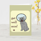 Gute Arbeit | Katze mit Kone Karte (Gelbe Blume)