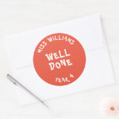 Gute Arbeit Lehrer Förderung Star Sticker (Umschlag)