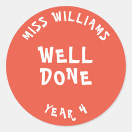 Gute Arbeit Lehrer Förderung Star Sticker