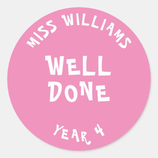 Gute Arbeit Lehrer Förderung Star Sticker (Vorderseite)