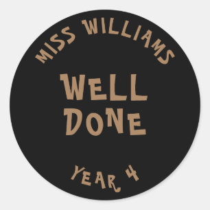 Gute Arbeit Lehrer Förderung Star Sticker