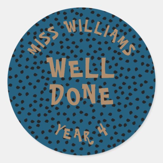 Gute Arbeit Lehrer Förderung Star Sticker (Vorderseite)