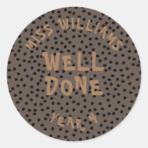 Gute Arbeit Lehrer Förderung Star Sticker