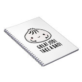 Gute Arbeit mit einem Bao Funny Dimsum Puff Notizblock (Rechte Seite)