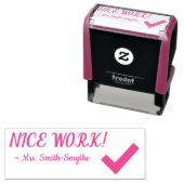 "GUTE ARBEIT!" + Name des Tutors Stempel (Beispiel)