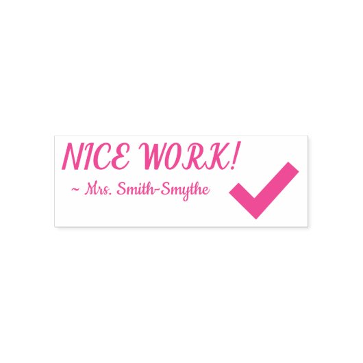"GUTE ARBEIT!" + Name des Tutors Stempel (Design)
