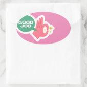 Gute Arbeit Oval Stickers (Tasche)