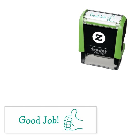 Gute Arbeit! Permastempel (Beispiel)