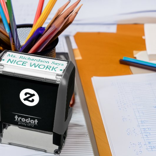 Gute Arbeit | Personalisierte Lehrkräfte Permastempel