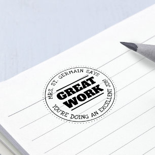 Gute Arbeit Personalisierte Lehrkräfte Permastempel