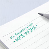 Gute Arbeit | Personalisierte Lehrkräfte Permastempel