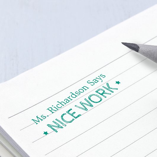 Gute Arbeit | Personalisierte Lehrkräfte Permastempel