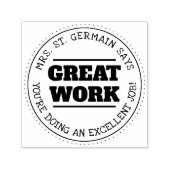 Gute Arbeit | Personalisierte Lehrkräfte Permastempel (Design)